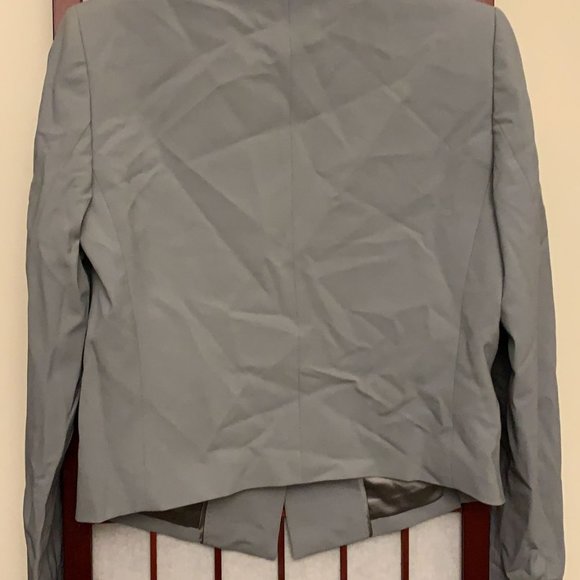 elie tahari lindley suit jacket blazer geometric grey size 8 nwt